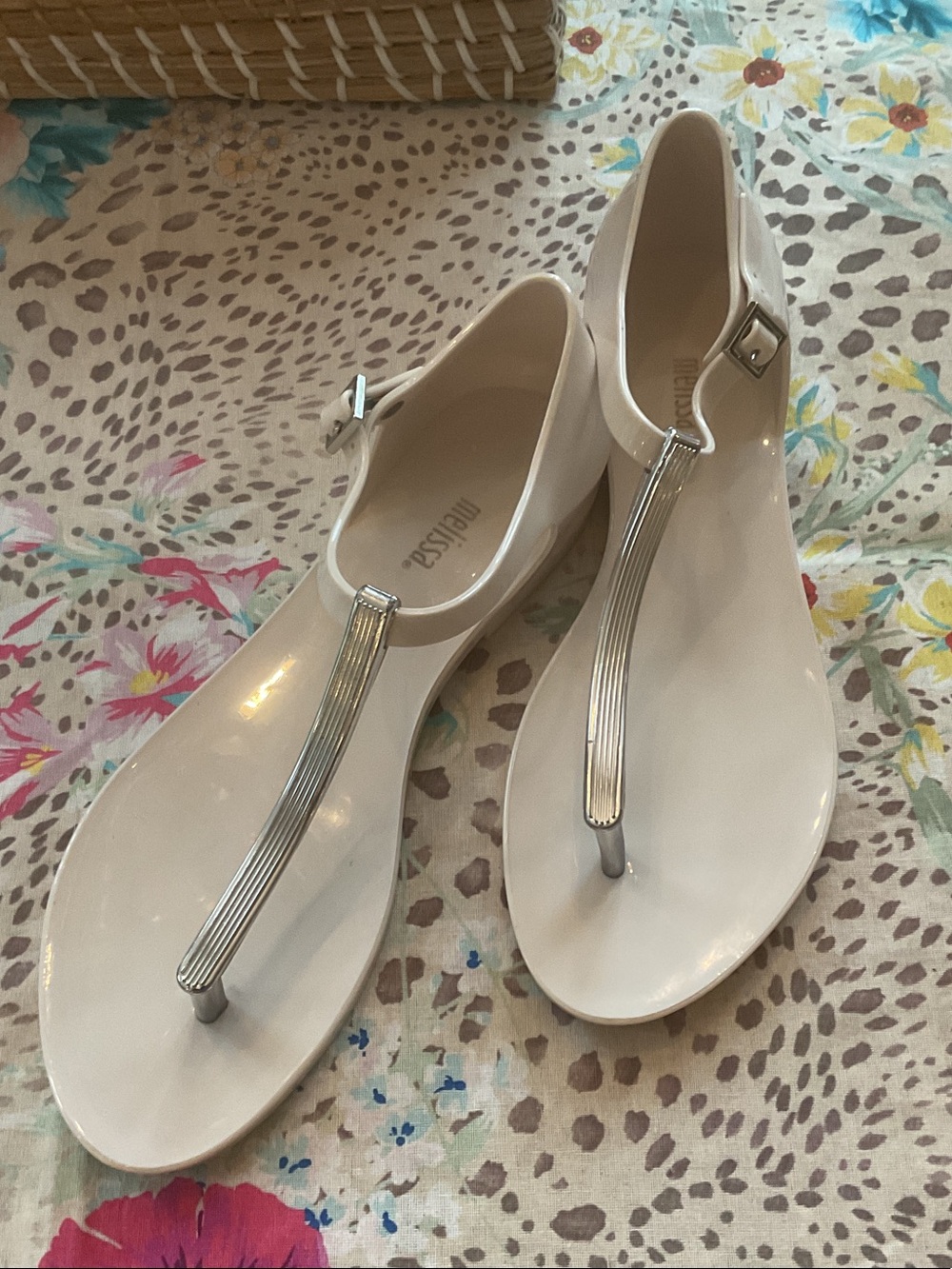 Melissa Cream Jelly Honey Chrome Sandals